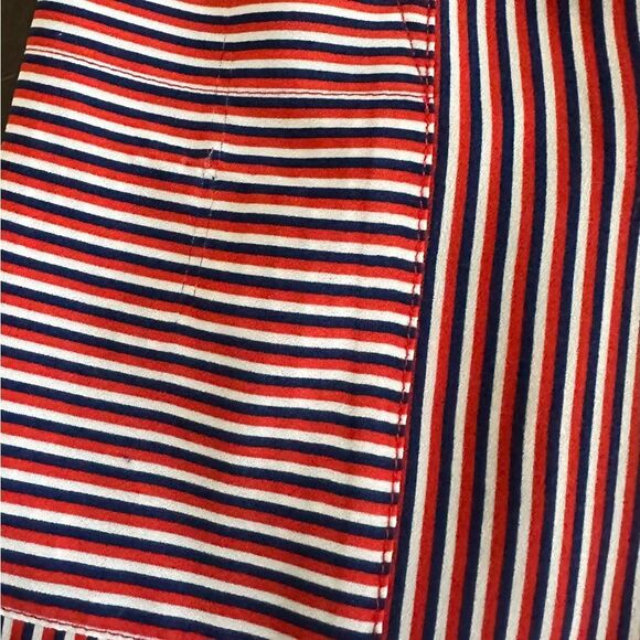 CABI Red White Blue Stripe V-Neck Long Sleeve Top Blouse Women's X-Small - Picture 7 of 9